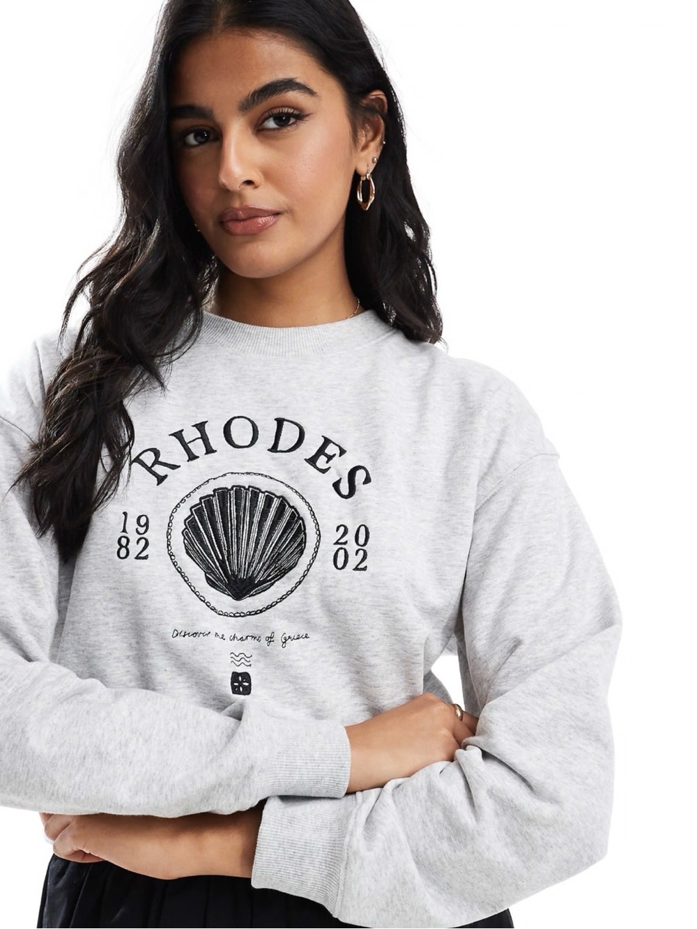 Cotton On Rhodes graphic boxy crew
sweatshirt